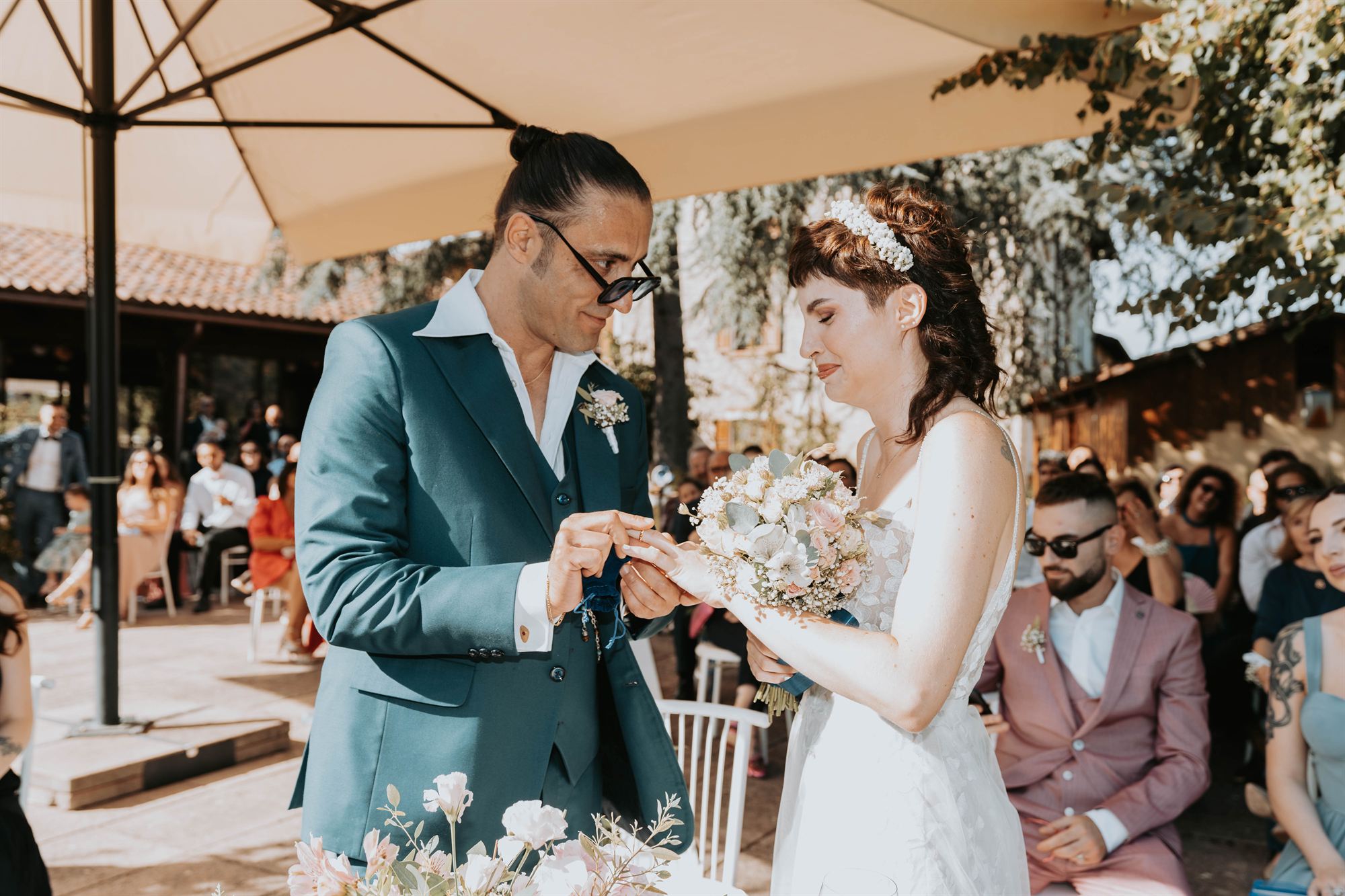Matrimonio di Davide ed Elisa a Ovada, Agriturismo Albachiara, reportage di Yuri Cannas, foto 19